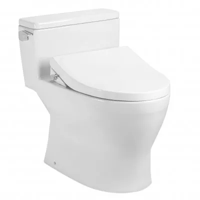 Bàn cầu 1 khối kết hợp nắp rửa cơ Eco-washer TCW1211A TOTO MS188VKE4/T53P100VR