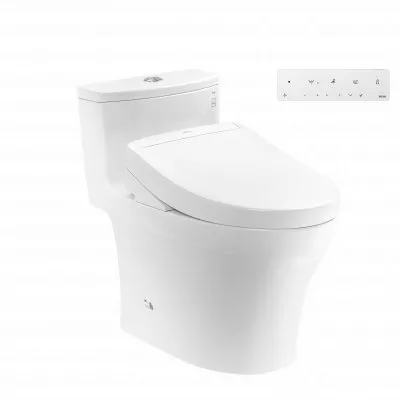 Bàn cầu 1 khối kèm nắp rửa điện tử WASHLET dòng S5 – TCF34461GAA TOTO MS885CDW25