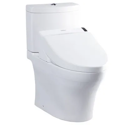 Bàn cầu hai khối kèm nắp rửa điện tử TOTO CS769DRW6