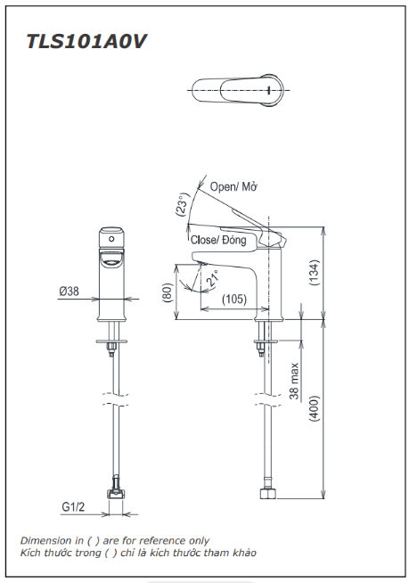 Vòi nước lạnh TOTO TLS101A0V