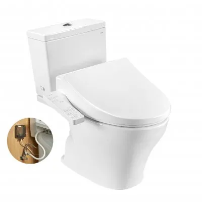 Bàn cầu 2 khối kèm nắp rửa WASHLET dòng S1 – TCF23661GAA TOTO CS326DW26#XW