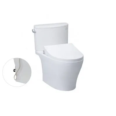 Bàn cầu hai khối, nắp đóng êm kèm vòi rửa nước lạnh TCW1211A TOTO CS767RE4