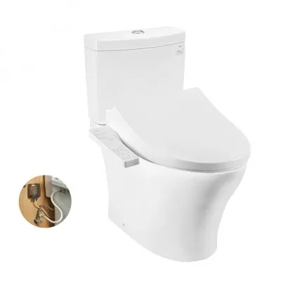 Bàn cầu 2 khối kèm nắp rửa WASHLET dòng S1 – TCF23661GAA TOTO CS769DRW26#XW