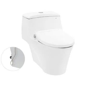 Bàn cầu một khối kèm nắp rửa cơ Ecowasher TCW07S TOTO MS823DRE2