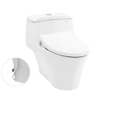 Bàn cầu một khối kèm nắp rửa cơ Ecowasher TCW1211A TOTO MS823DRE4