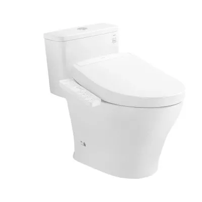 Bàn cầu 1 khối kèm nắp rửa điện tử WASHLET S2 – TCF33461GAA TOTO MS857CDW24