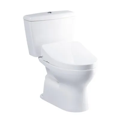 Bàn cầu hai khối kèm nắp rửa điện tử ToTo CS300DRW11
