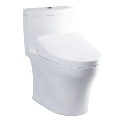 Bàn cầu một khối kèm nắp rửa điện tử TOTO MS889DRW11