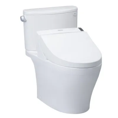 Bàn cầu một khối kèm nắp rửa điện tử TOTO CS767W6