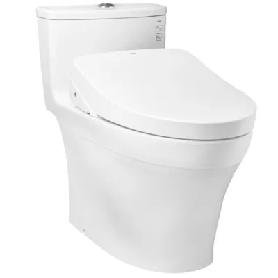 Bàn cầu một khối kèm nắp rửa điện tử TOTO MS885CDW12