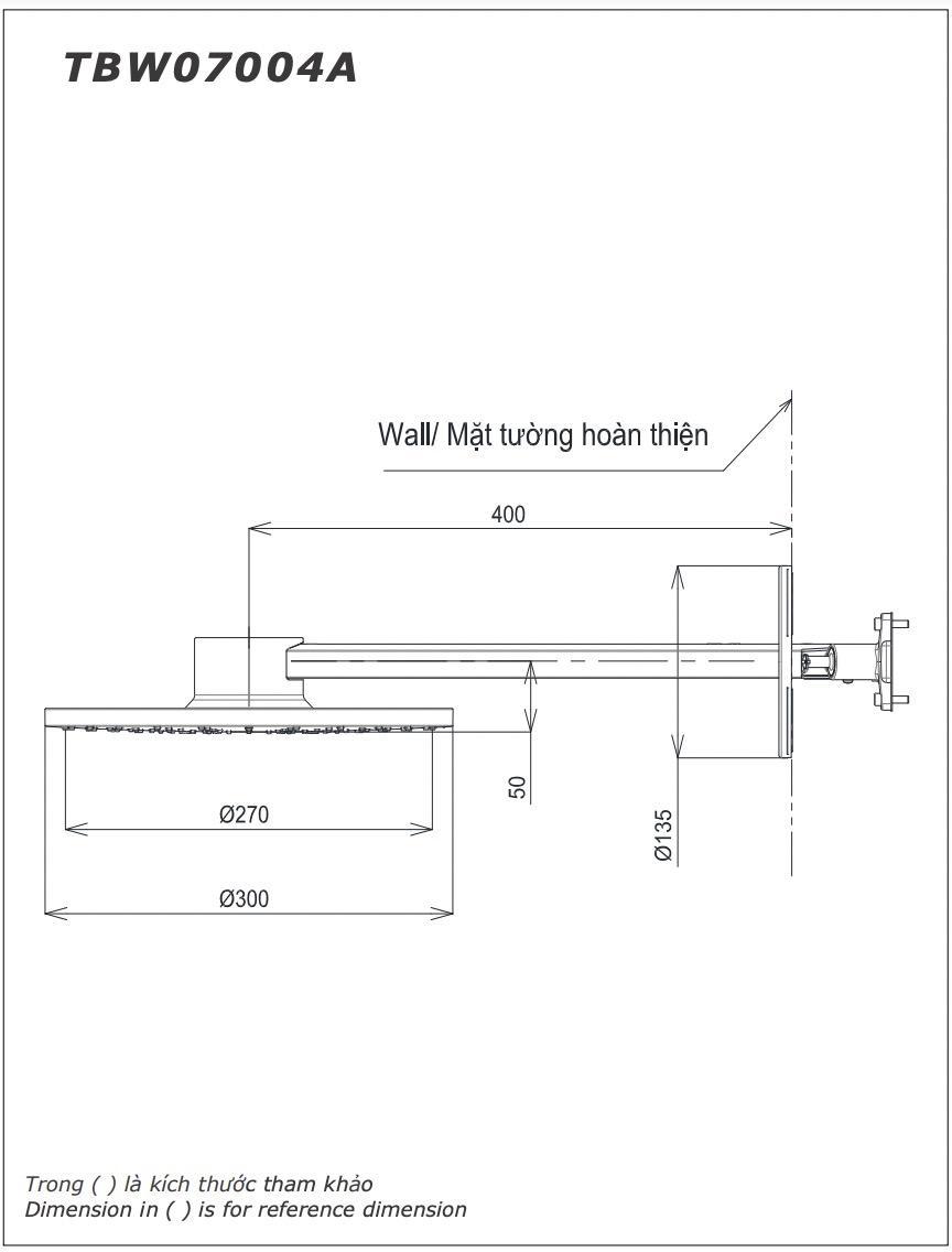 Bát sen gắn tường TOTO TBW07004A/TBN01002B