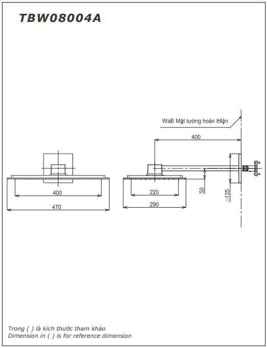 Bát sen gắn tường dòng Z TOTO TBW08004A/TBN01002B